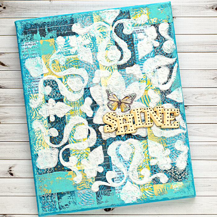Mixed Media Collage Wall Art | Shine by Heather Greenwood Designs