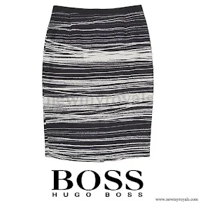 Queen Letizia Style HUGO BOSS Vapina Skirt 
