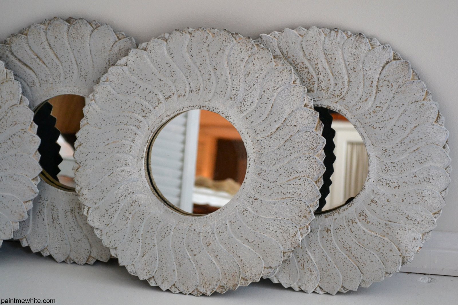 Metal Mirror Love Paint Me White