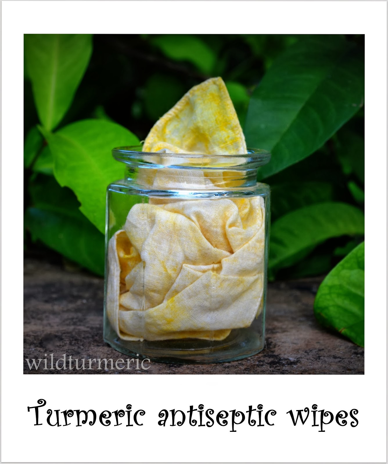 Turmeric Cloth Wipes Home Remedy for Pink Eye, Cuts & Wounds