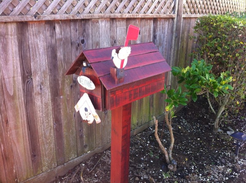 Our Nature Mailbox Monday Cheerful Birdhouse Mailbox