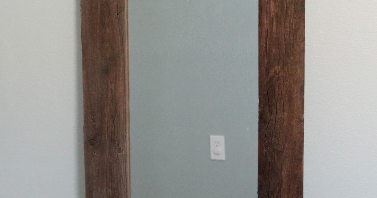 creatively christy DIY Reclaimed Wood Framed Mirror