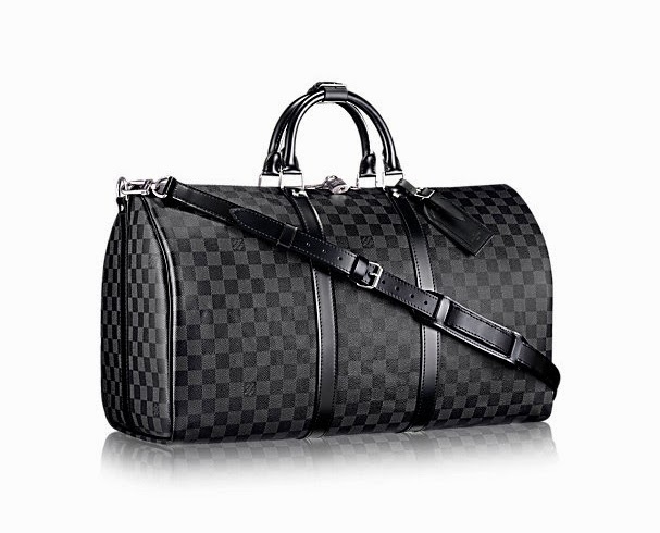 louis vuitton black holdall