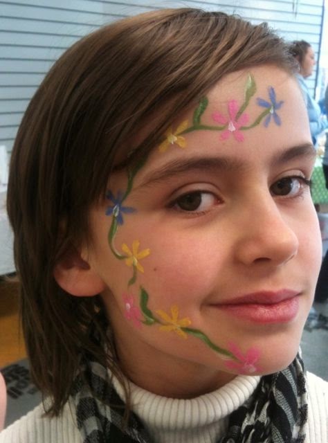 Flower face paint