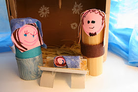 toilet paper tube nativity scene craft for kids