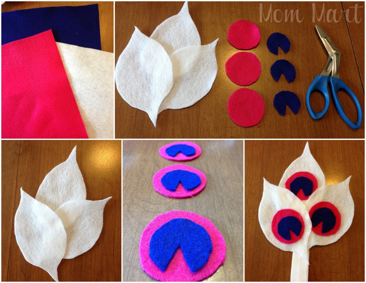 Mom Mart DIY Felt Flower Baby Headbands {Tutorial}