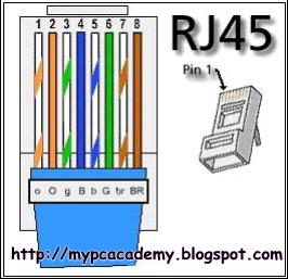 أكاديمية علوم الحاسب الآلي: طريقة تغيير وتركيب سوكيت كابل ... connector cat5 network wiring diagrams 