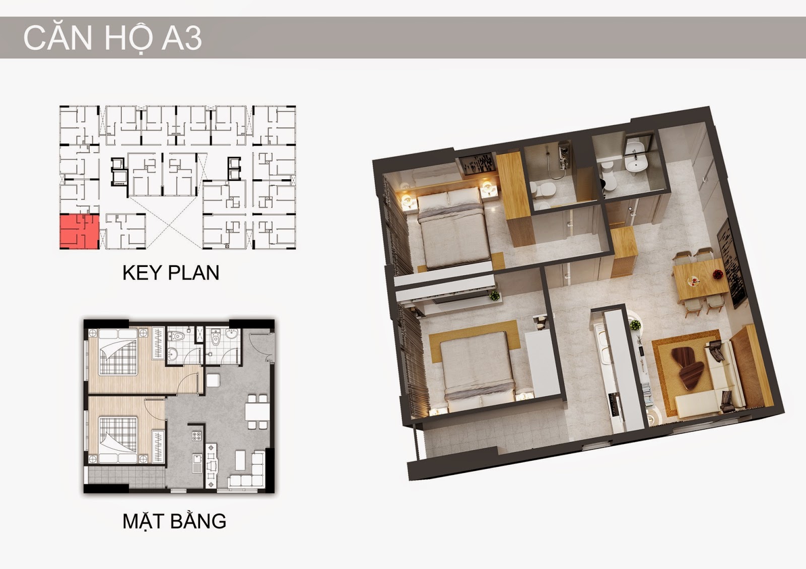 Chung cư Chánh Hưng diện tích 56,8m2