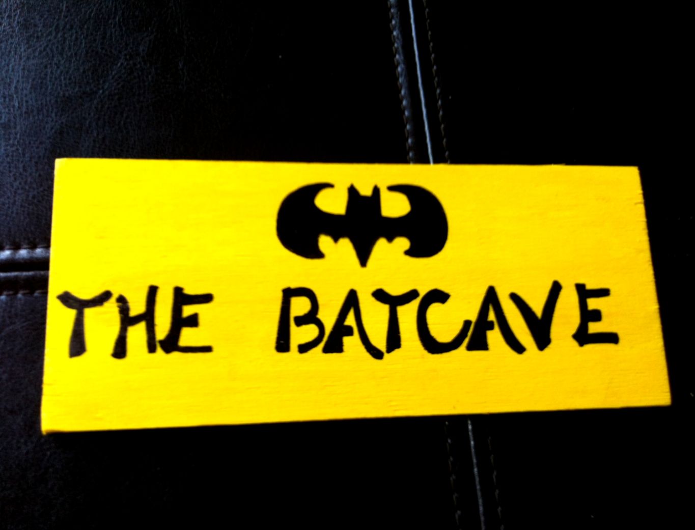 Wooden Magnetic Batcave Sign Batman Sign by TapadhLeibhCards Wooden Magnetic Batcave Sign Batman Sign by TapadhLeibhCards
