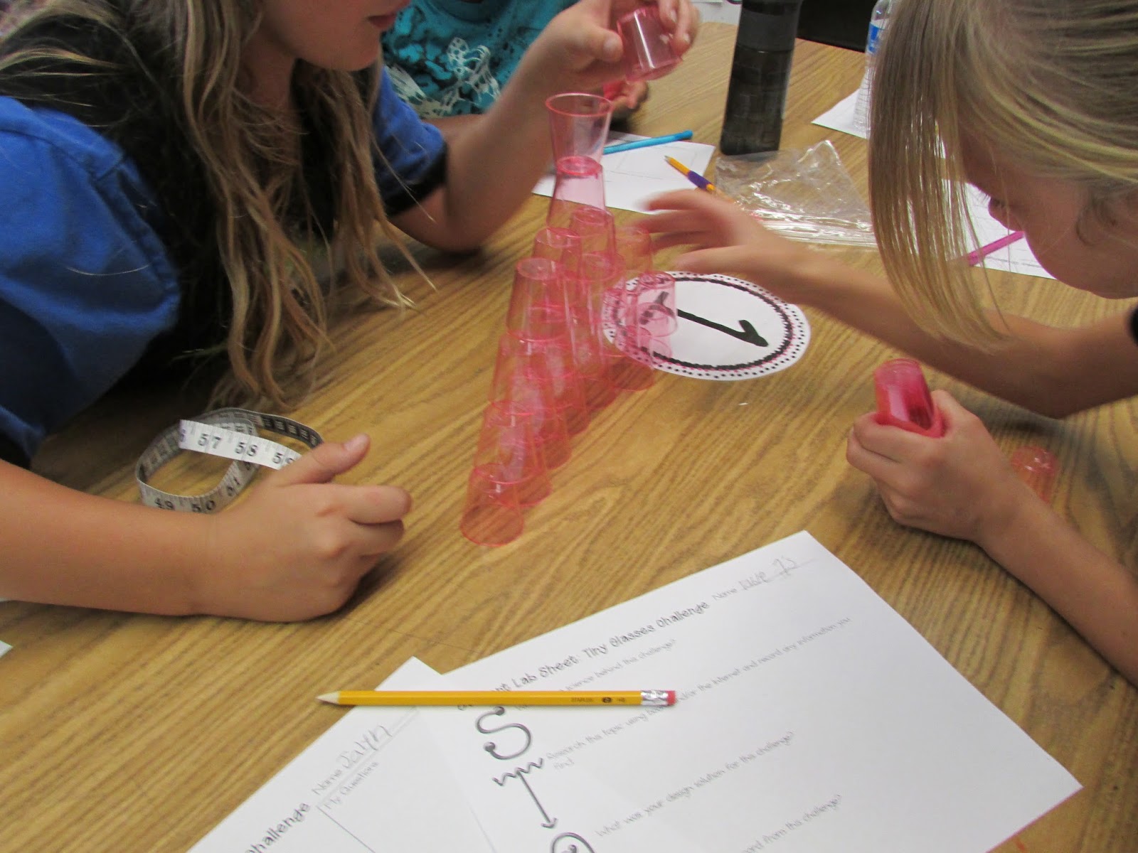 Growing a STEM Classroom Our First STEM Challenge Tiny Glasses Challenge!