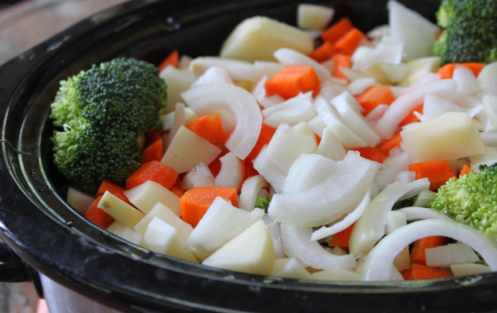 My Great Challenge Broccoli Potato CrockPot Soup with bacon