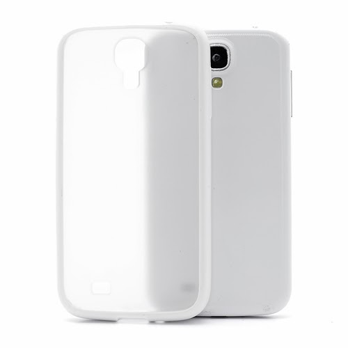 Hybrid Case : TPU Edges and Transparant Back Case Samsung Galaxy S 4 IV i9500 i9505 - White Hybrid Case : TPU Edges and Transparant Back Case Samsung Galaxy S 4 IV i9500 i9505 - White