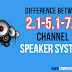 Difference between 2.1, 5.1 and 7.1 speaker systems