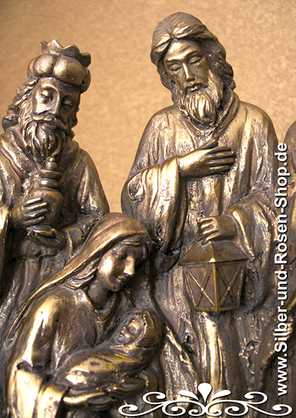 Ausgefallene Weihnachtskrippe - Detail Heilige Familie