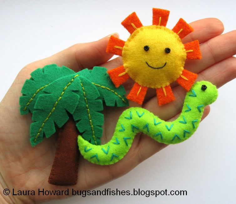 Bugs and Fishes by Lupin: How To: Make a Mini Felt Snake