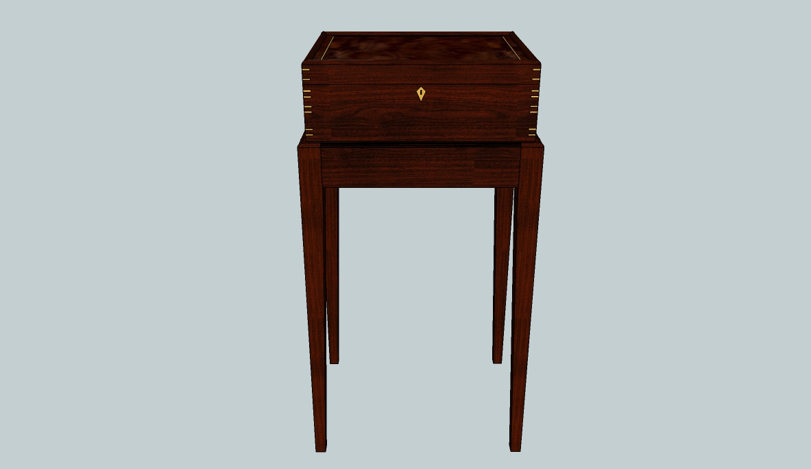 John Mark Power Antiques Conservator Walnut And Maple Jewelry Box John Mark Power Antiques Conservator Walnut And Maple Jewelry Box