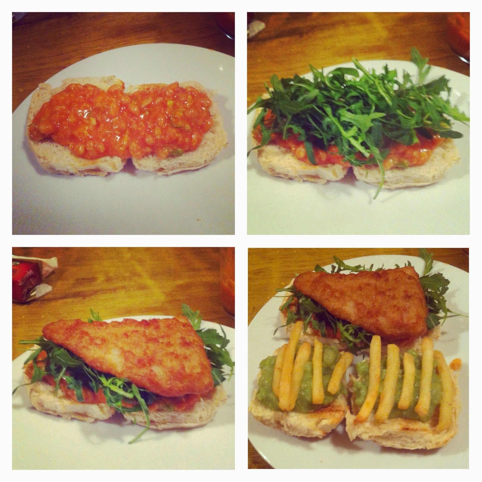 Feeding Time With The Boozey Swine 'Beans & Peas' Fish and Chips Burger