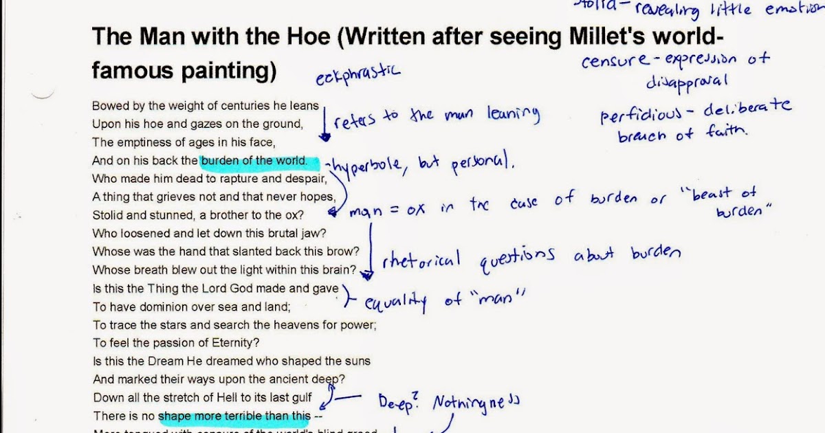 A Retail Life After the MFA Analysis of "The Man with the Hoe" by