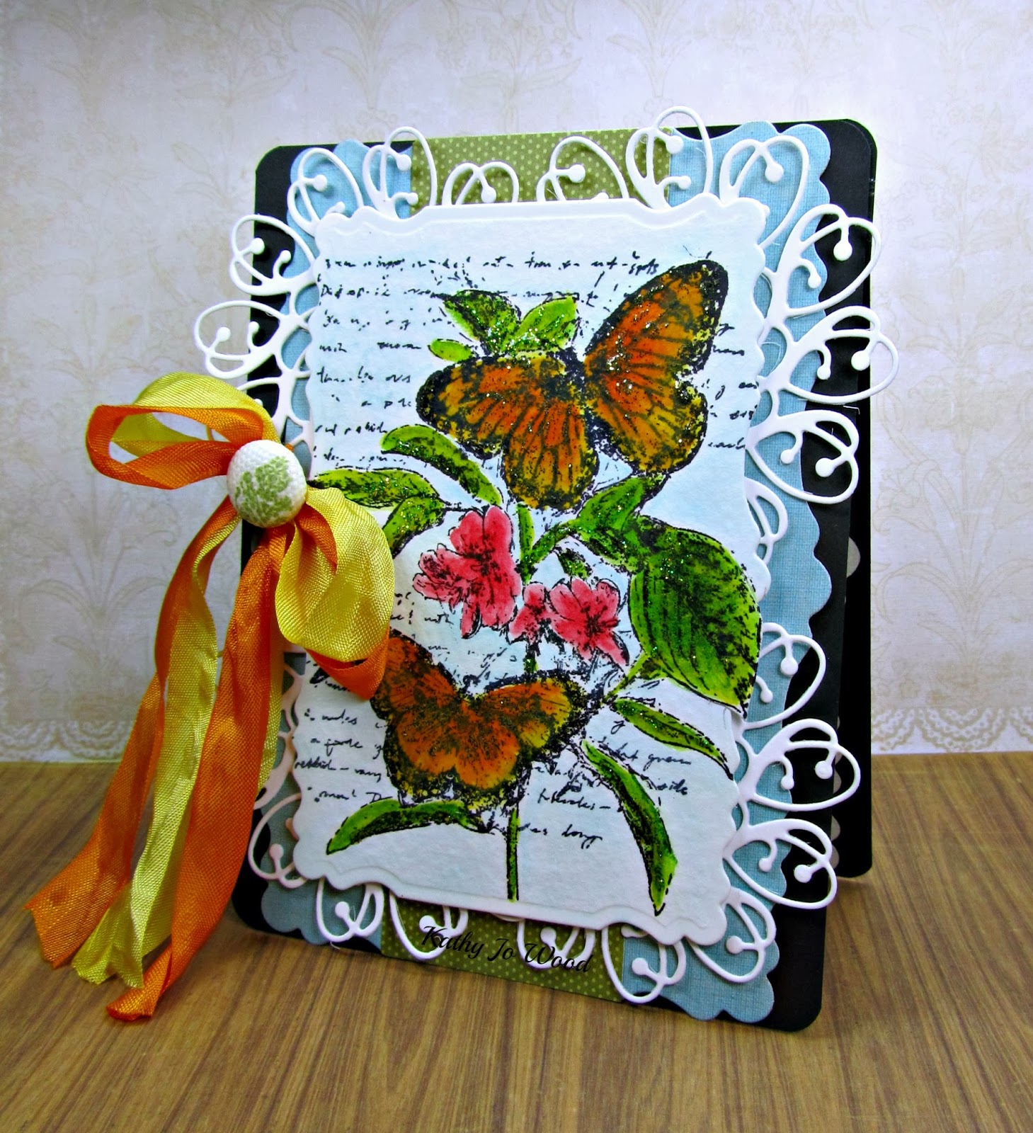 I'm a Little Teapot... Gelatos Butterflies card