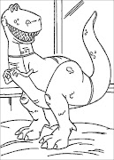 coloriage dinosaure dans toy story