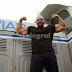 Strongman-ul constănţean Alex Arginteanu a împins o locomotivă de 120 de tone
