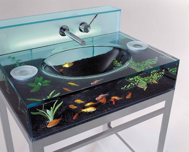 Fancy Aquarium Sink Interesting Creative Designs