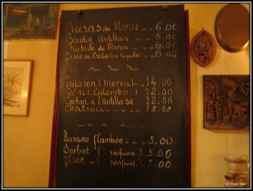 menu resto Chez Arsène, Paris 18ème