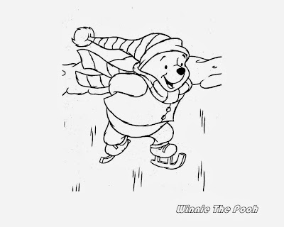 Winnie The Pooh Christmas Coloring Pages 2