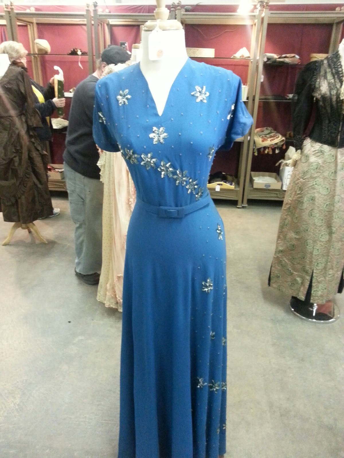 A vintage clothing auction