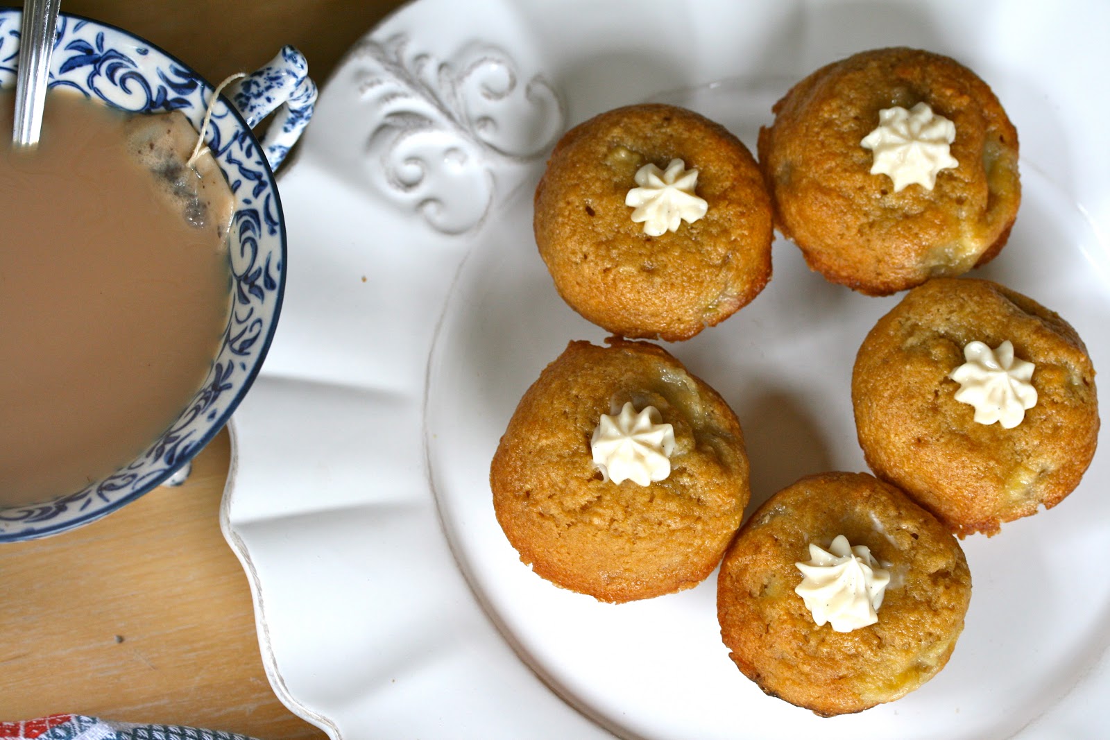 Angie Cooks In Portland The NO BUTTER banana bread (muffins) with the