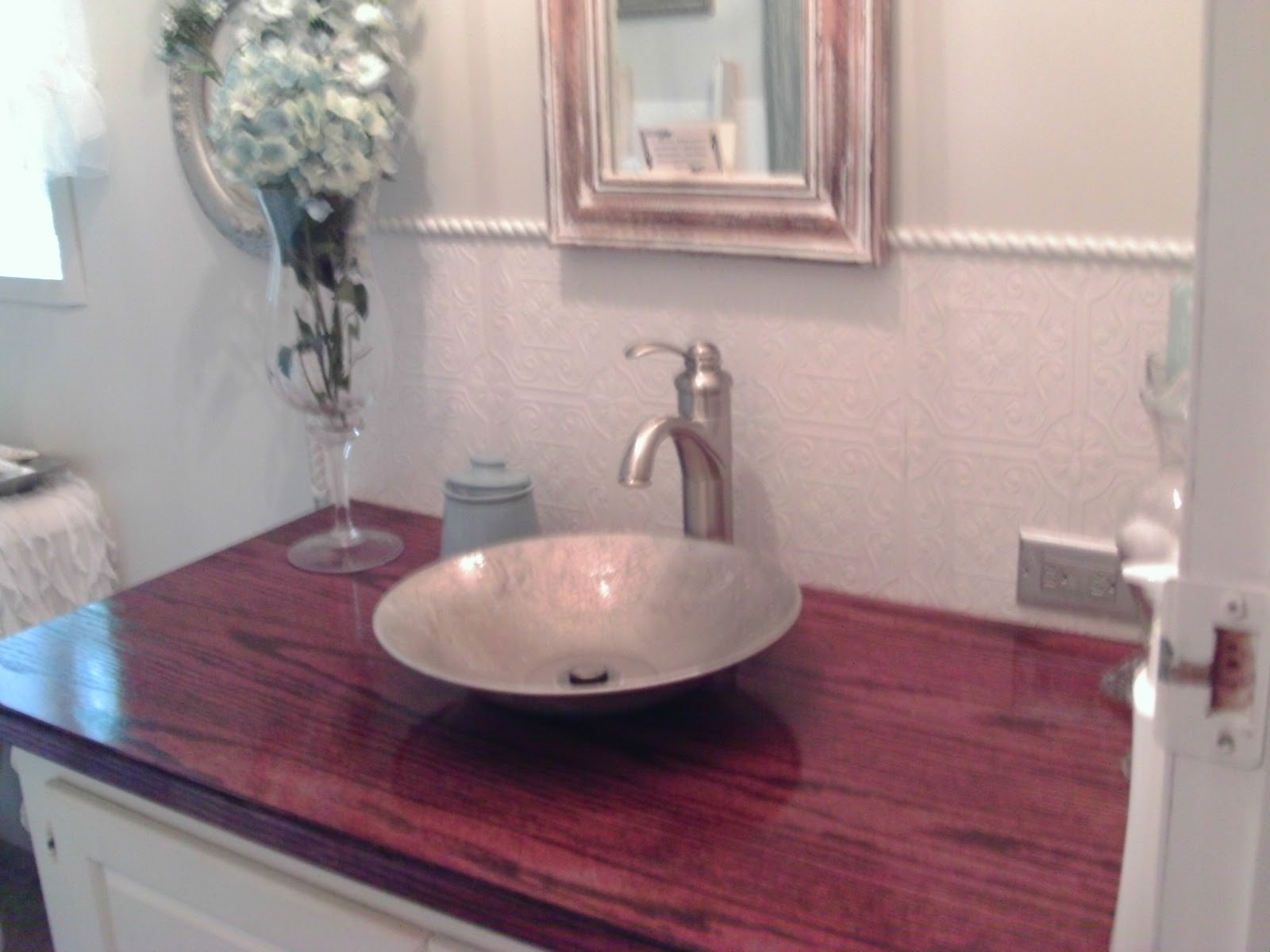 Nanna's Pretties My repurposed bowl into vessel sink