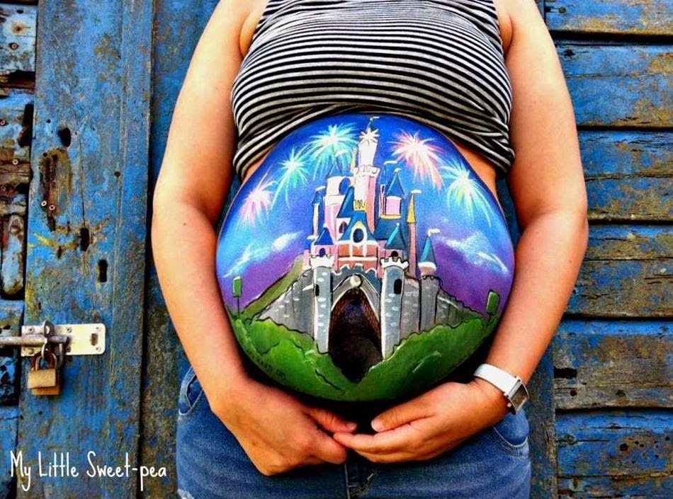 Mail2Day Creative Pregnant Belly Bump Painting (30 pics)