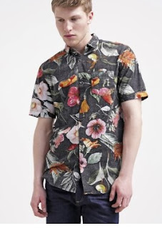 Model baju kemeja pria motif bunga trend fashion masa kini