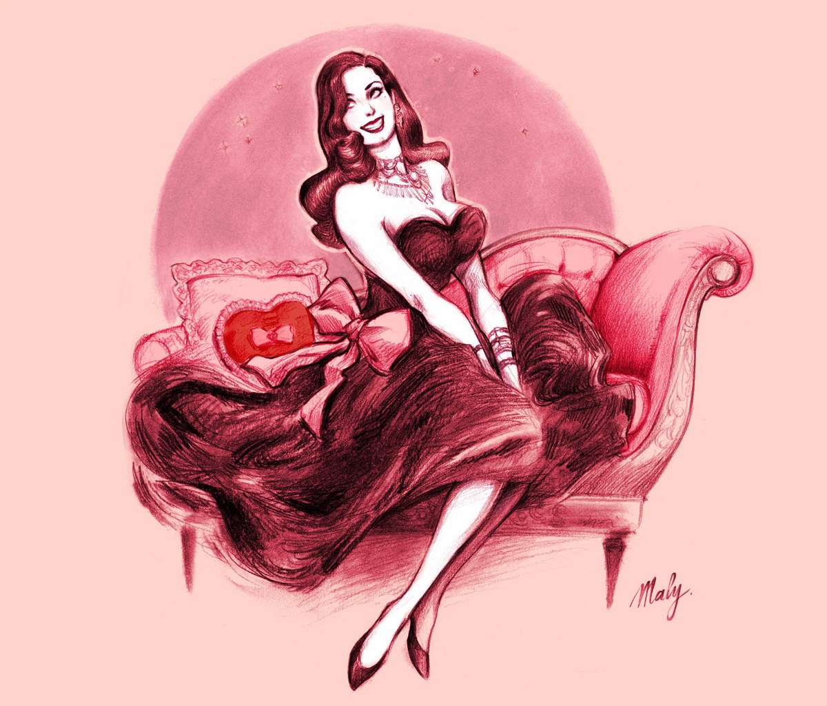 Maly Siri – Pin Up and Cartoon Girls Art | Vintage and Modern Artworks