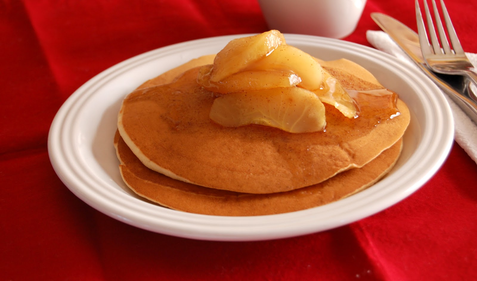 One Sunny Home Homemade Pancakes & Baked Apple Slices