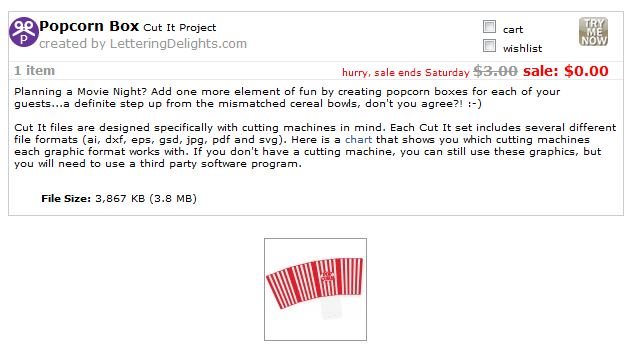 I Love 2 Cut Paper Freebie Popcorn Box Svg File And Freebie Pinwheel Wpc File