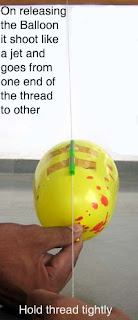 Free Science Fair Projects Experiments: rocket ballon
