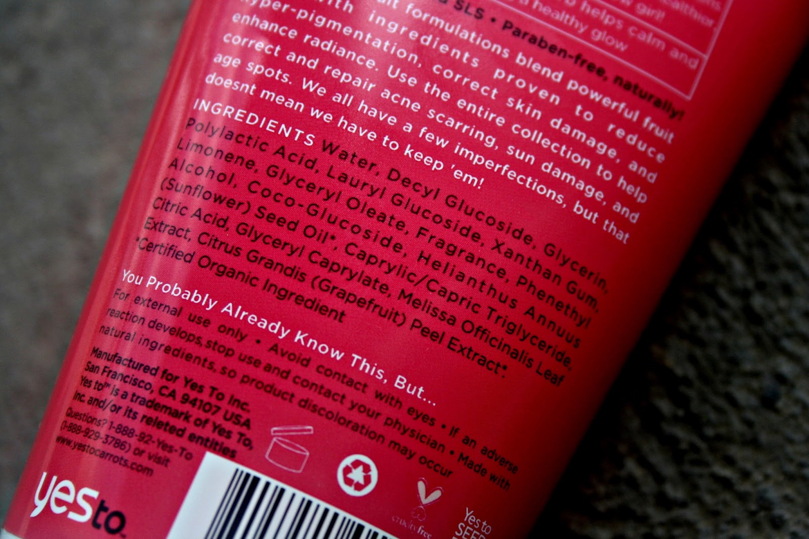 Makeup, Beauty and More Yes To Grapefruit Daily Facial Scrub