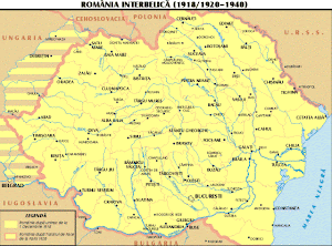 Harta Romaniei interbelice. Click pentru judete !