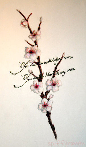 cherry tree blossom tattoo. cherry tree tattoos. of a