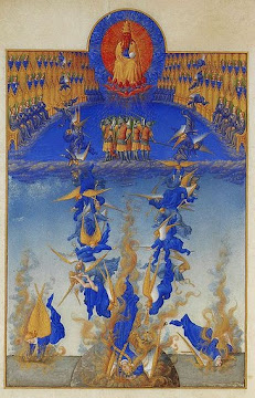 The Fall of the Rebel Angels from Les Très Riches Heures du duc de Berry (miniature), c. 1410