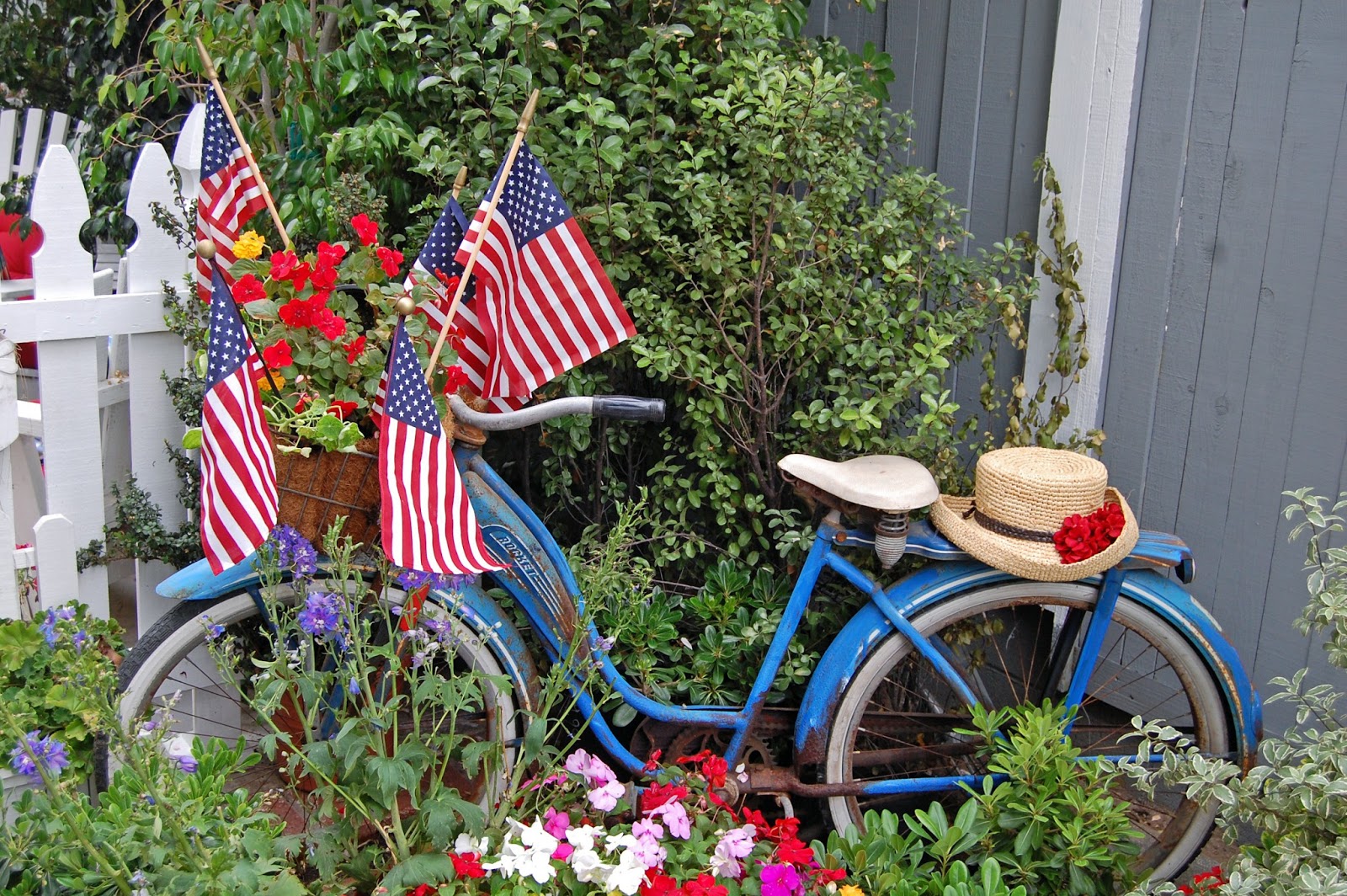 My Painted Garden Flags In My Garden