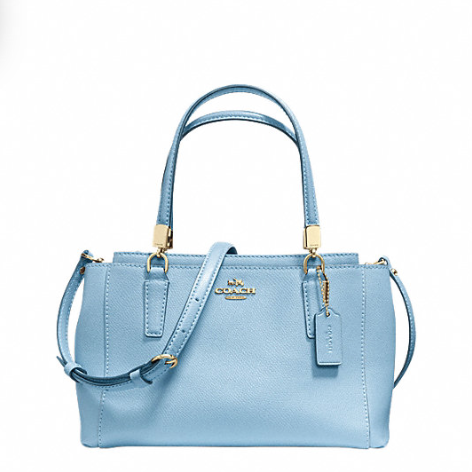 coach light blue crossbody