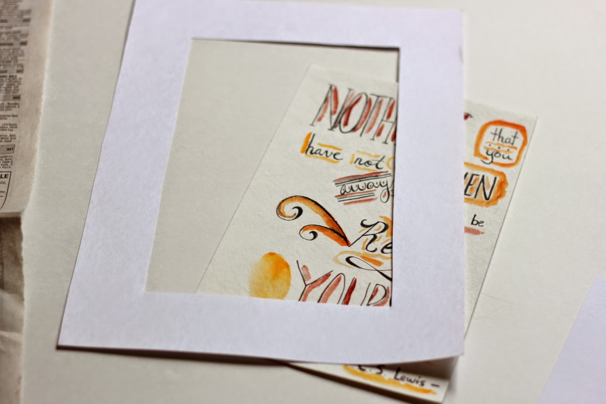 DIY Watercolor Mat Frames Melmaria Designs DIY Watercolor Mat Frames