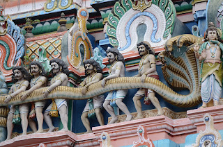 narrazione mitologica che decora la gopuram a chidambaram mythological narrative that decorates the gopuram in chidambaram