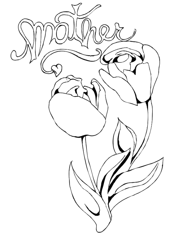beauti ful mother coloring pages title=