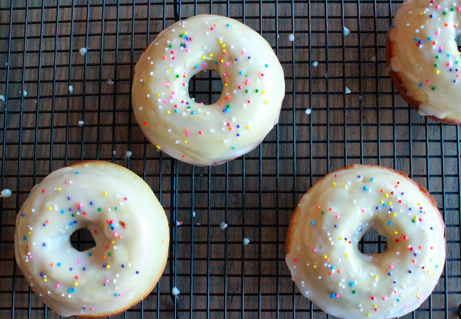 Sprinkled With Confetti Homemade Donuts