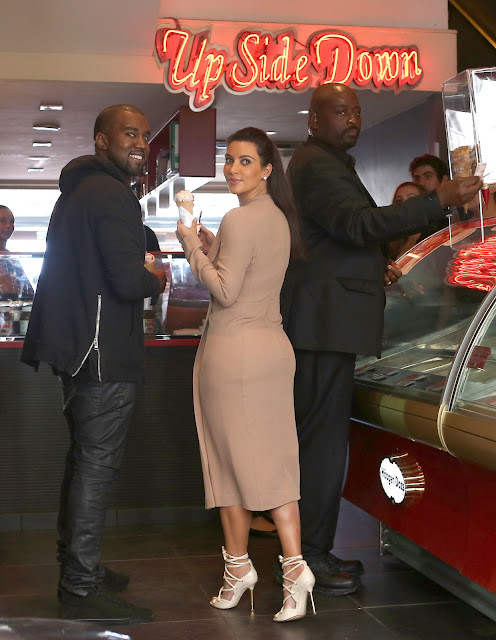 Kim Kardashian and Kanye West Ice cream