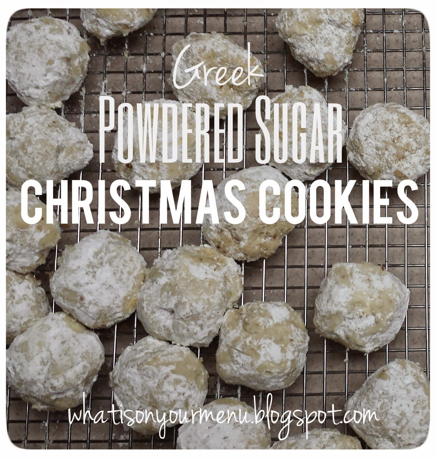 Greek Powdered Sugar Christmas Cookies