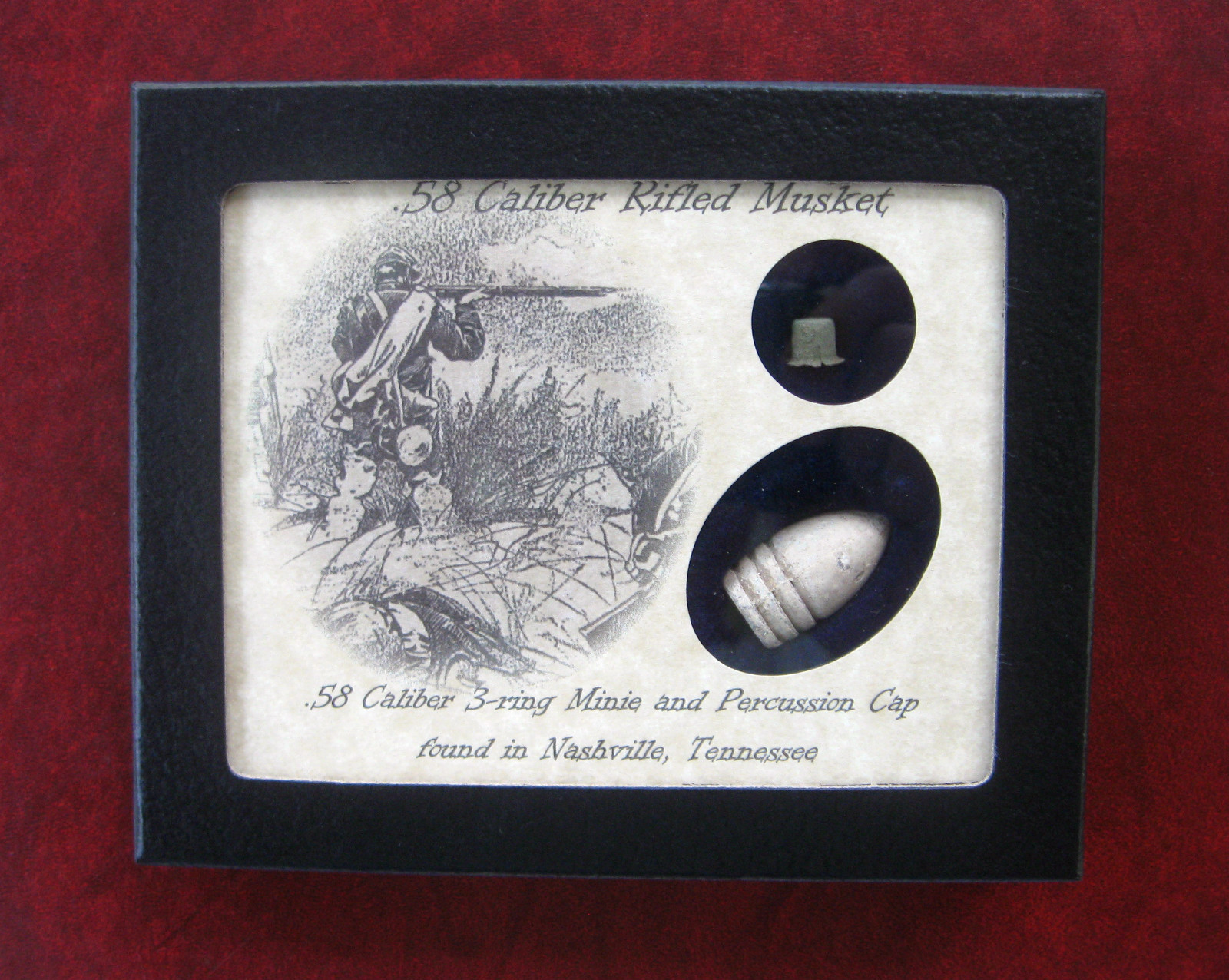 Ammo and Gun Collector Southern Star Wood Display Cases and Civil War